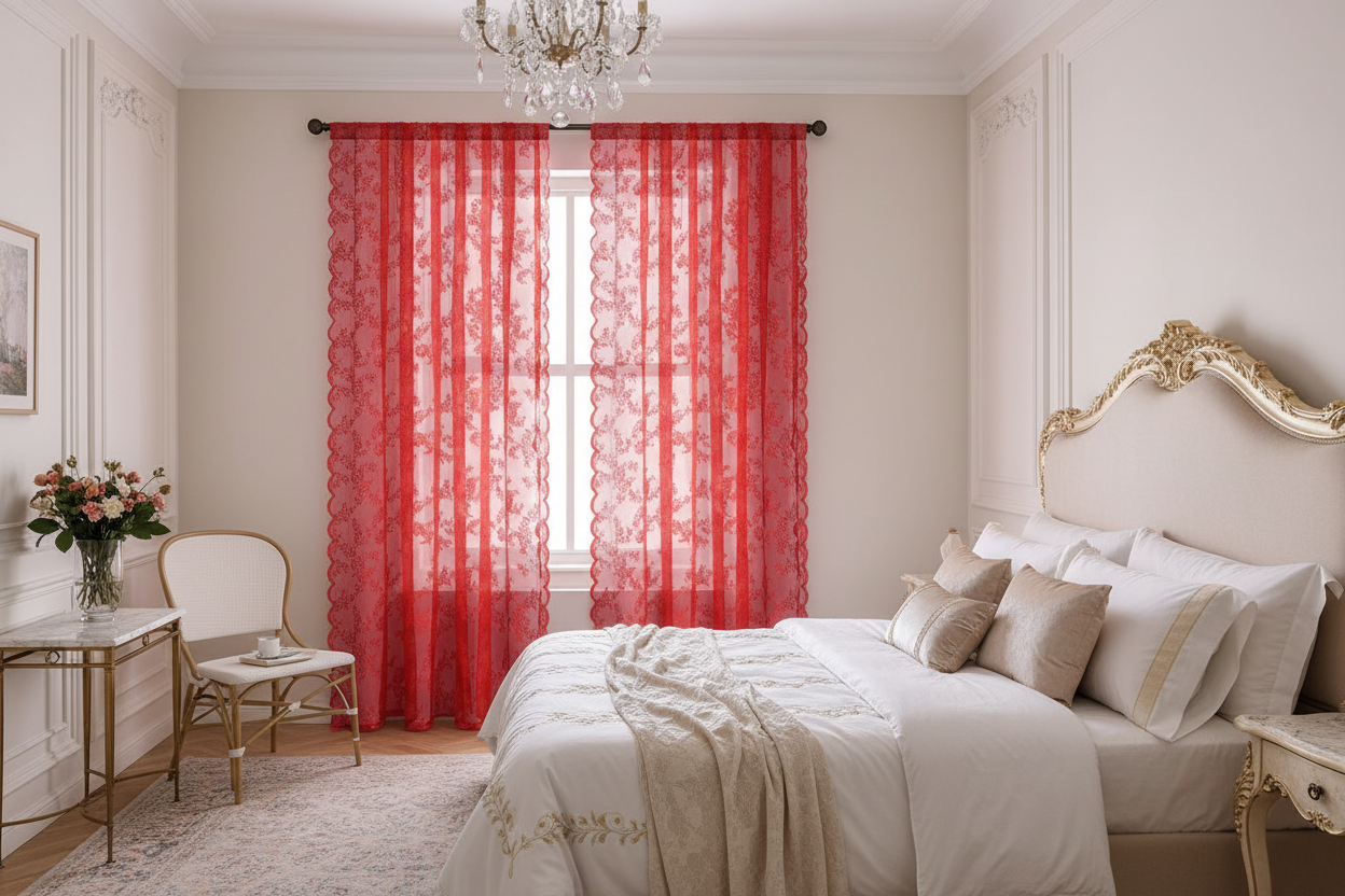 LIGNUM Rouge - Chambre haussmannienne