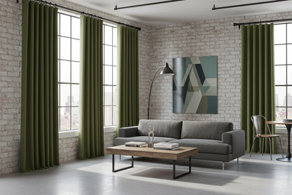 Loft sophistiqué avec rideaux BELMOND et anneaux