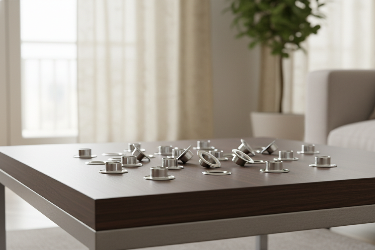 LUXRING Salon avec rideaux