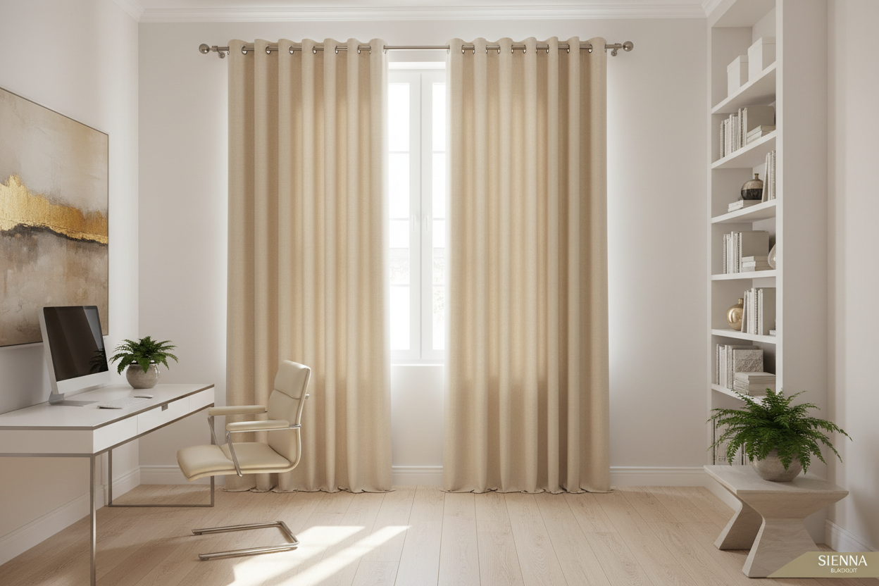 Rideau beige SIENNA - Bureau