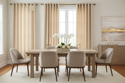 Rideau beige SIENNA - Salle à manger