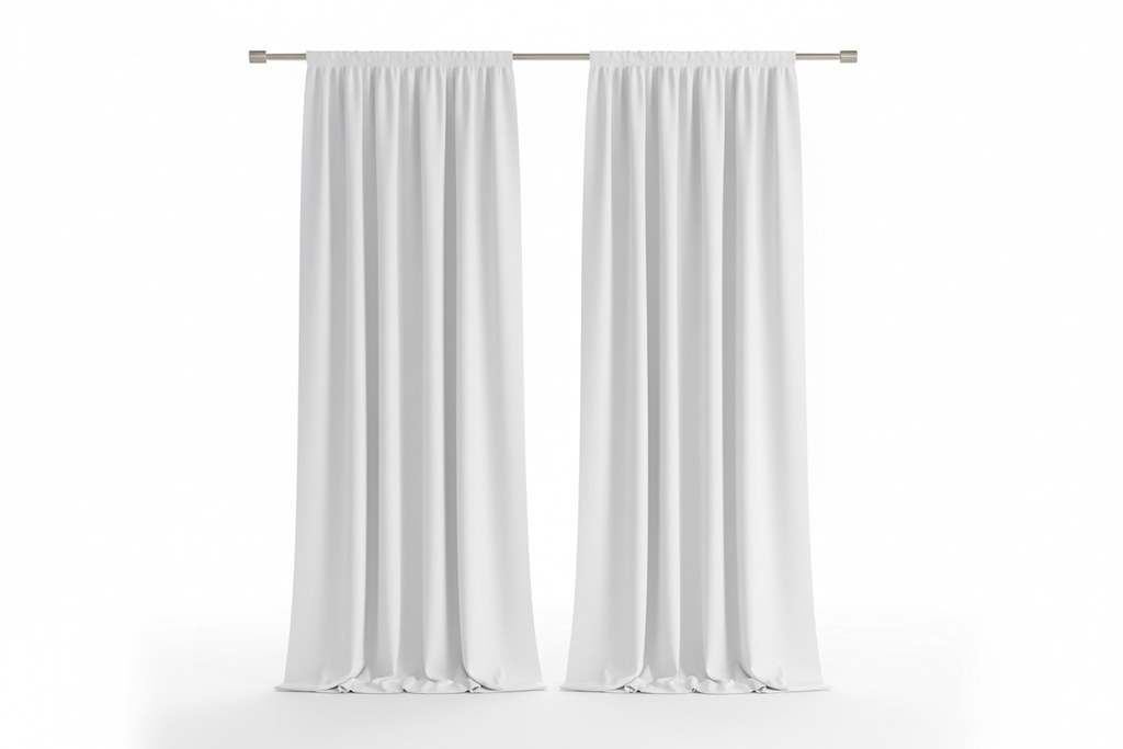 Rideau Blanc 2 panneaux