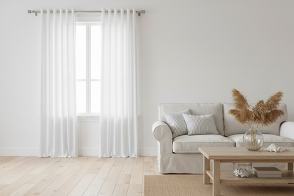 Rideau blanc occultant Sovereigna - Intérieur coastal