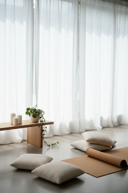 Rideau blanc PURELYX méditation