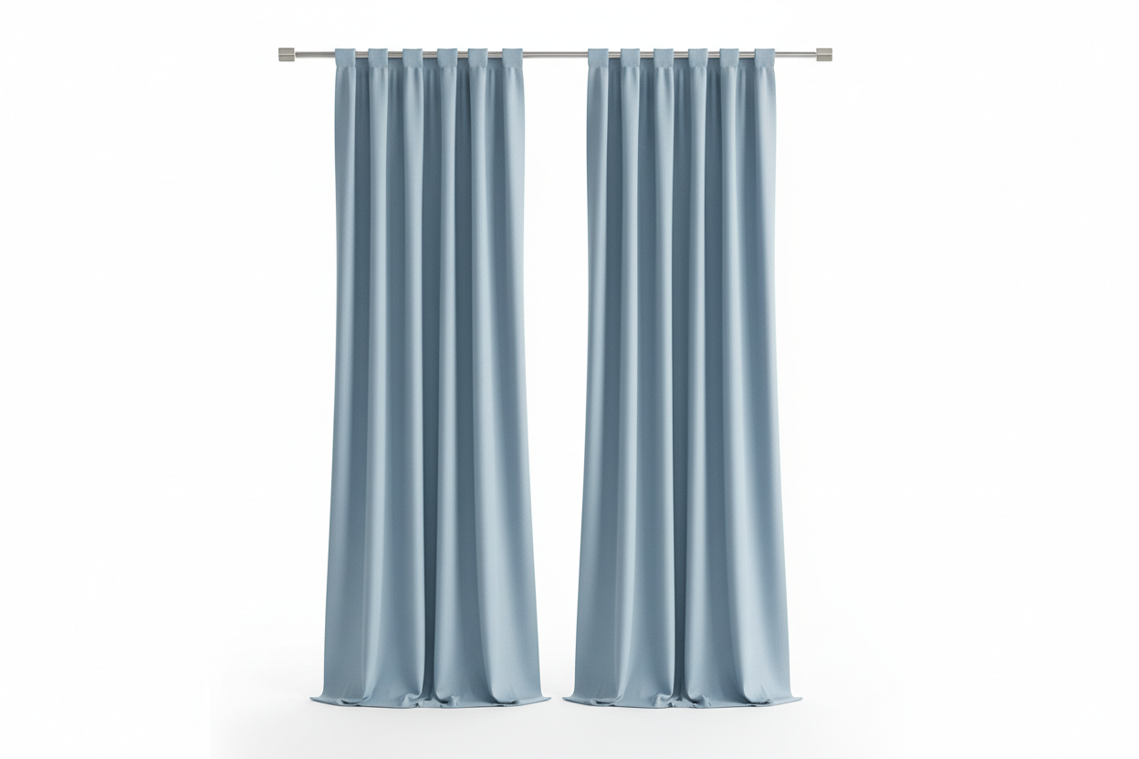 Rideau Bleu Ciel 2 panneaux