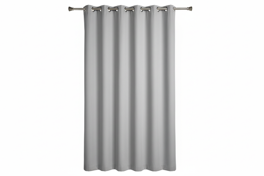 Rideau Gris Clair 1 panneau avec œillets