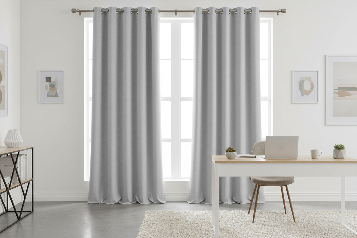 Rideau gris clair SIENNA - Bureau