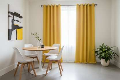 Rideau jaune SIENNA - Cuisine