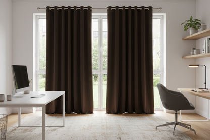 Rideau marron SIENNA - Bureau