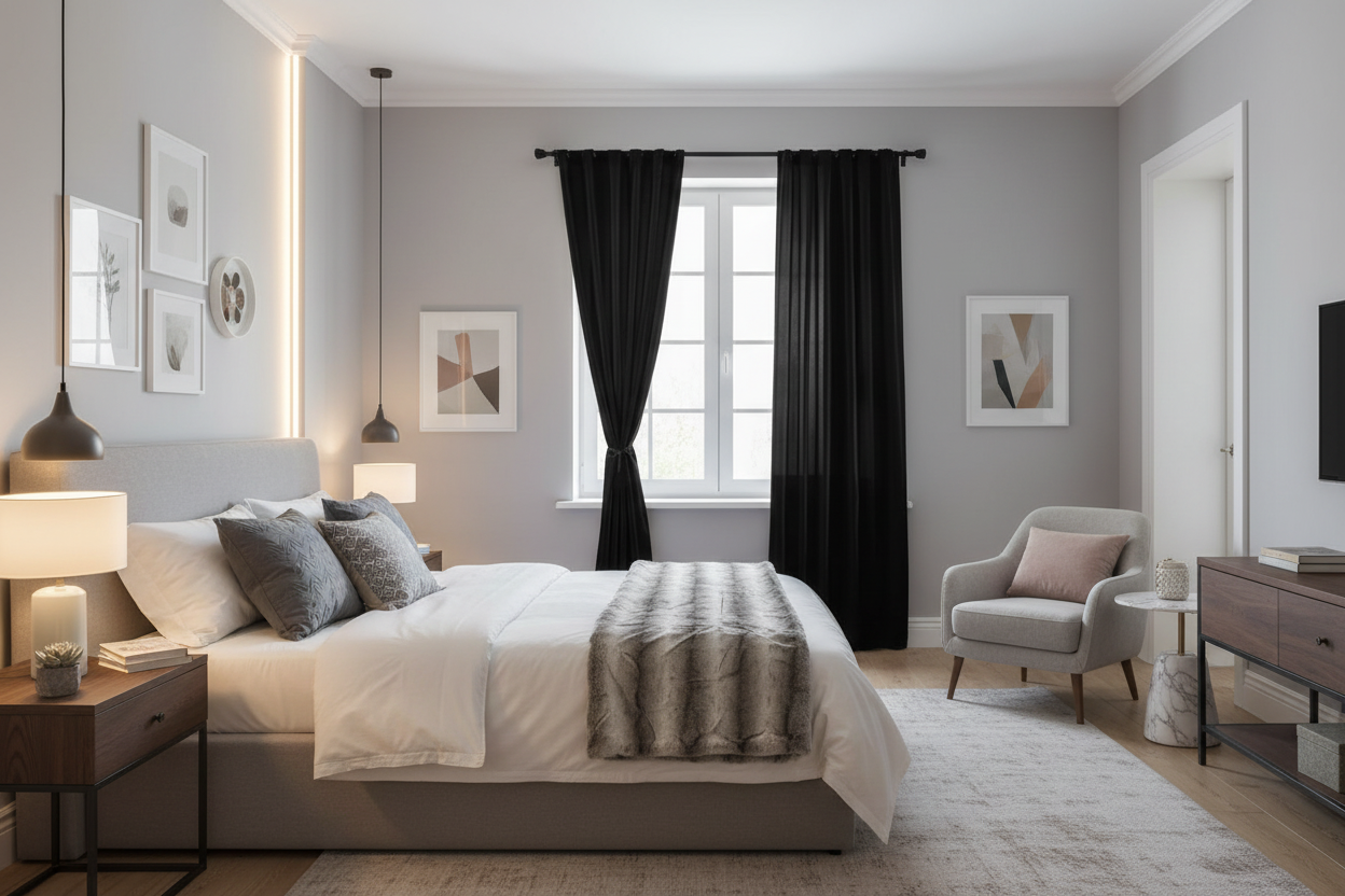 Rideau noir occultant Sovereigna - Espace spa-luxe