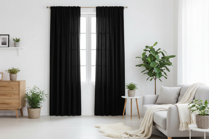 Rideau noir occultant Sovereigna - Intérieur scandinave