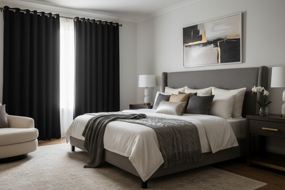 Rideau noir SIENNA - Chambre principale