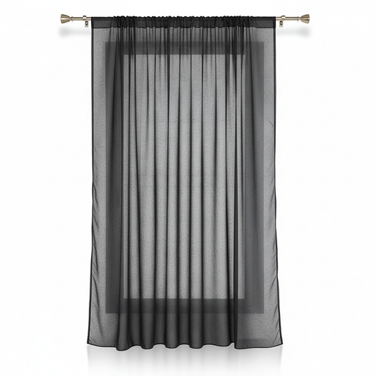 Rideau noir voilage TISSARIA - Image Google Shopping