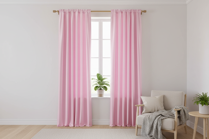 Rideau rose occultant Sovereigna - Intérieur scandinave