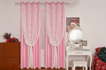 Rideau rose Somptua - Dressing élégant