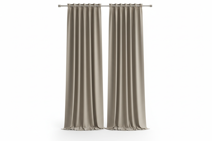 Rideau Taupe 2 panneaux