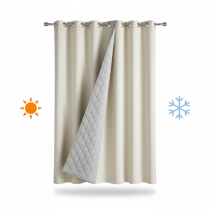 Rideau thermique beige intérieur matelassé gris clair Google Shopping