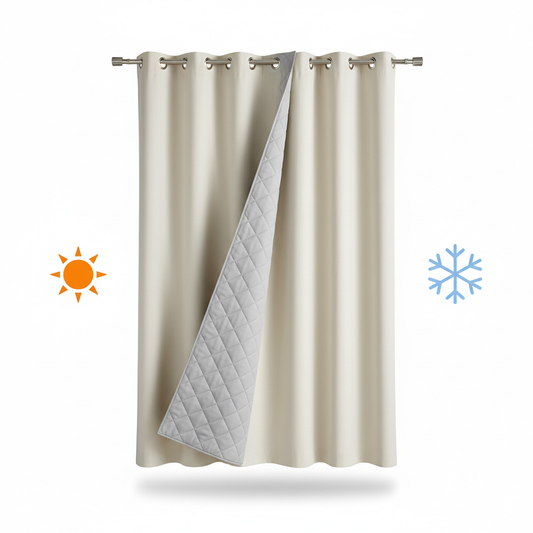 Rideau thermique beige intérieur matelassé gris clair Google Shopping