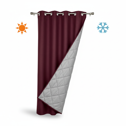 Rideau thermique bordeaux intérieur matelassé gris clair Google Shopping