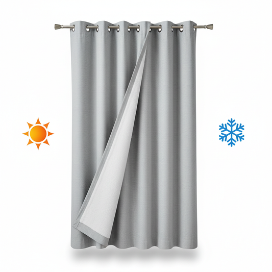 Rideau thermique gris clair Google Shopping