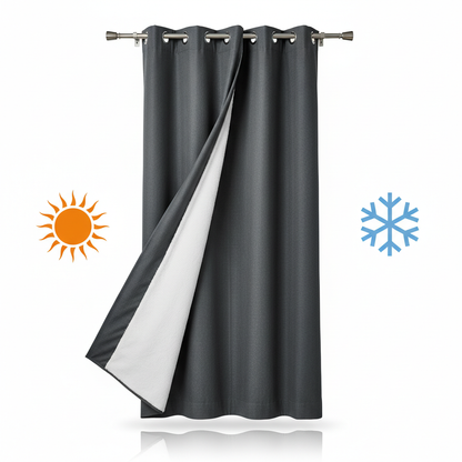 Rideau thermique gris foncé Google Shopping