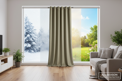 Rideau thermique taupe 4 saisons