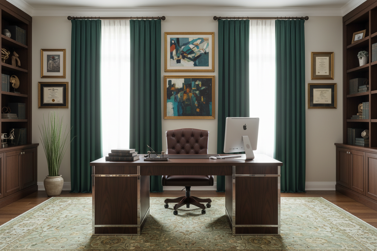 Rideau vert SIENNA - Bureau exécutif