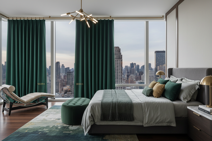 Rideau vert SIENNA - Chambre penthouse