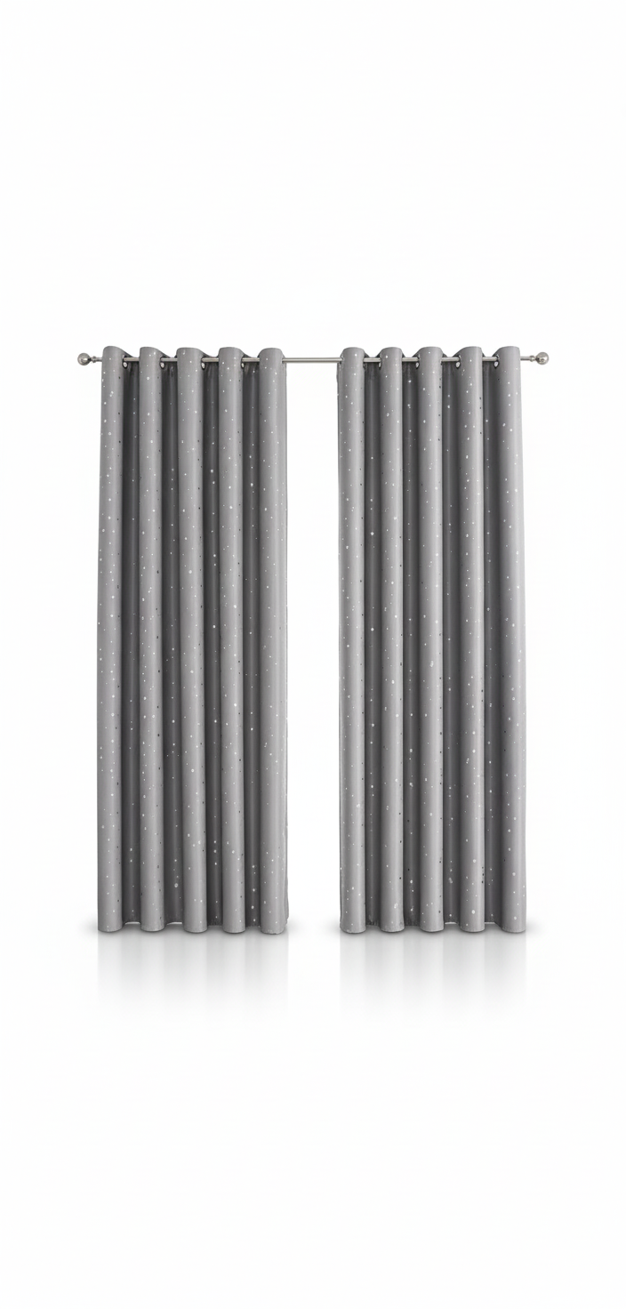 Rideaux gris étoiles Google Shopping