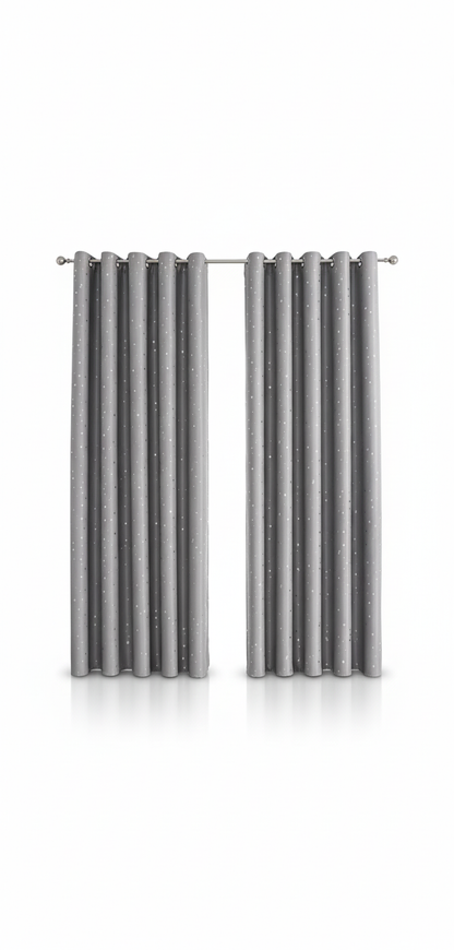 Rideaux gris étoiles Google Shopping