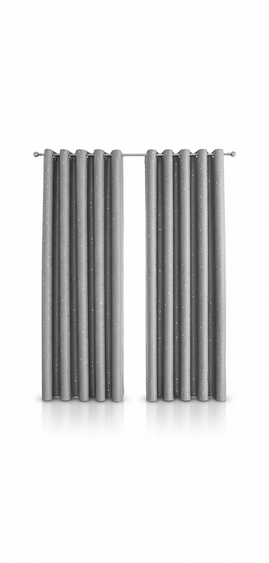 Rideaux gris étoiles Google Shopping