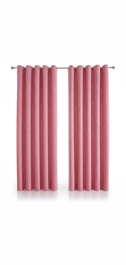 Rideaux rose étoiles Google Shopping