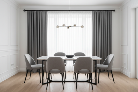 Salle à manger tringle noire