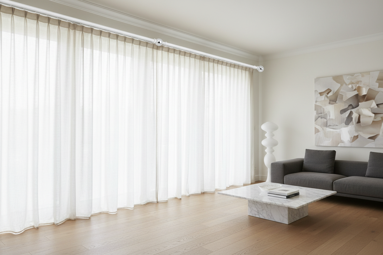 Salon tringle blanche
