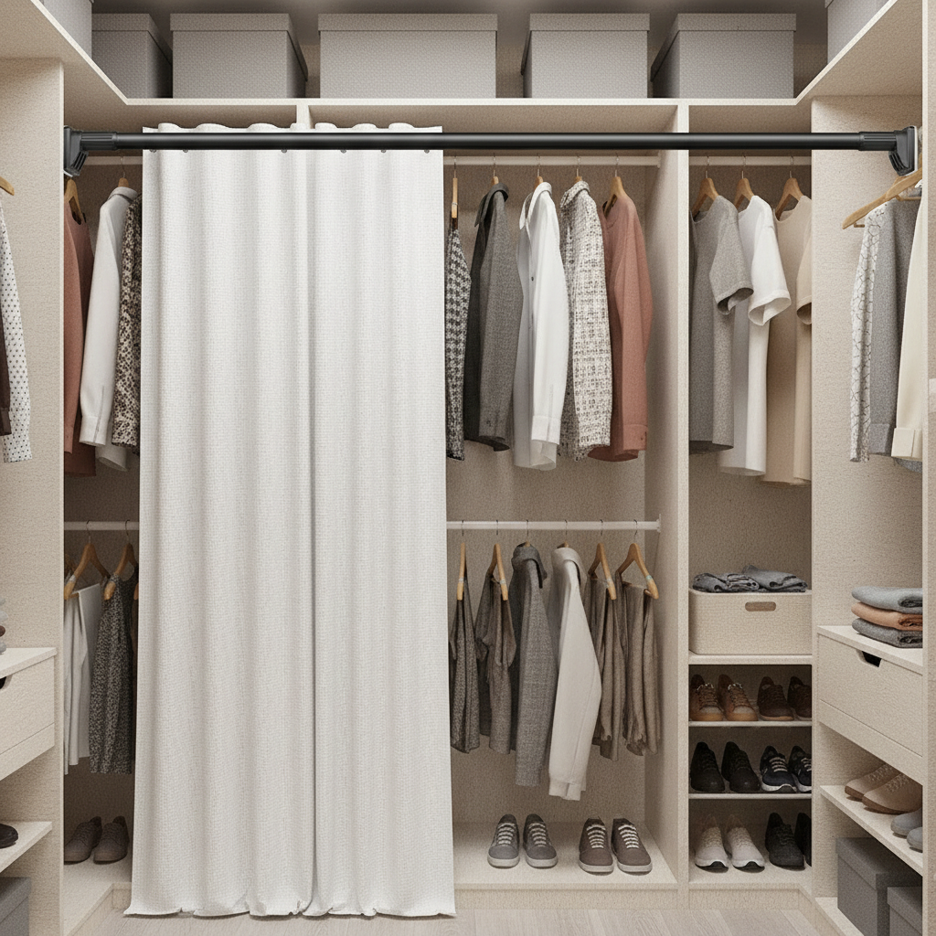 SMARTLINE Noir - Dressing mur à mur