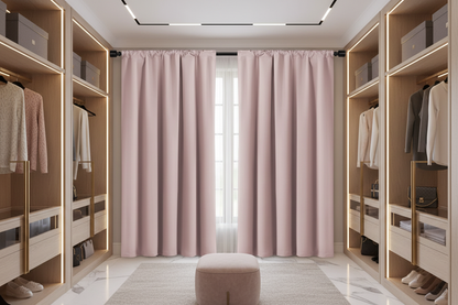 SOMBRIEL Rose - Dressing moderne avec anneaux noirs mats