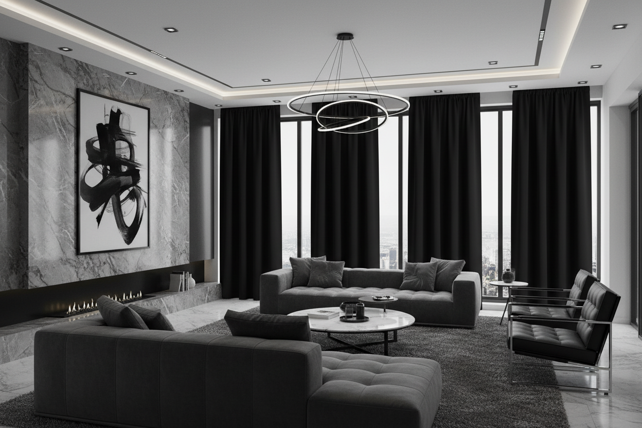 SOMBRIEL - Salon contemporain luxueux