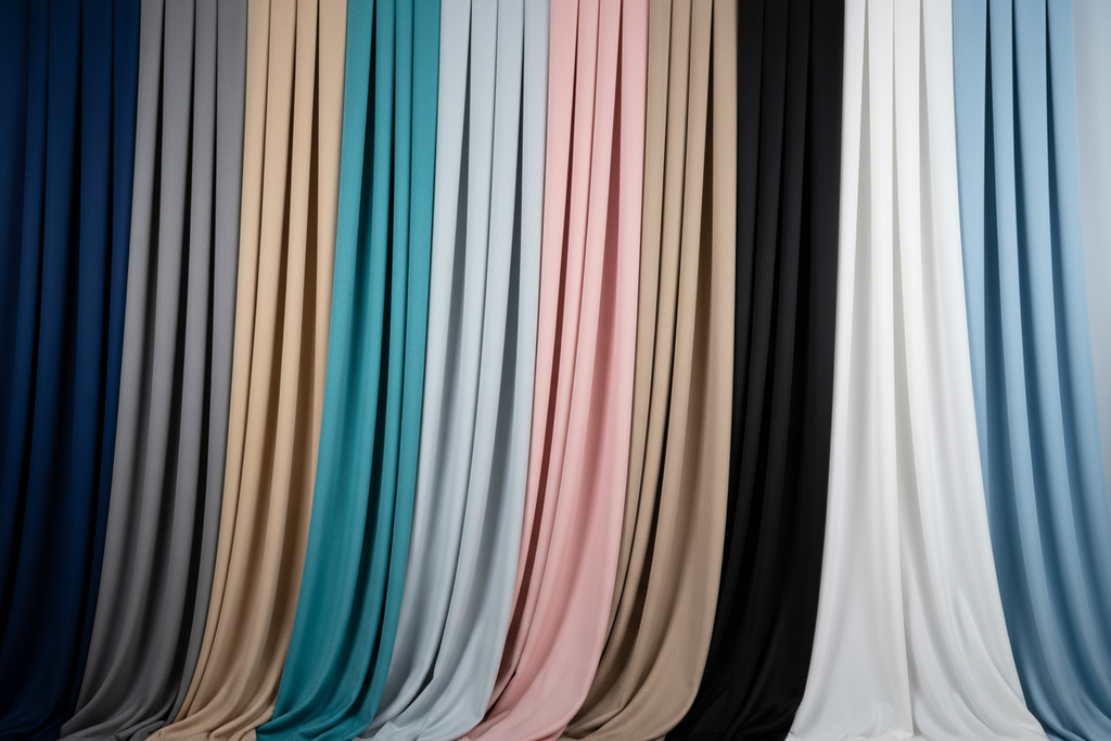 Tissus drapés toutes couleurs