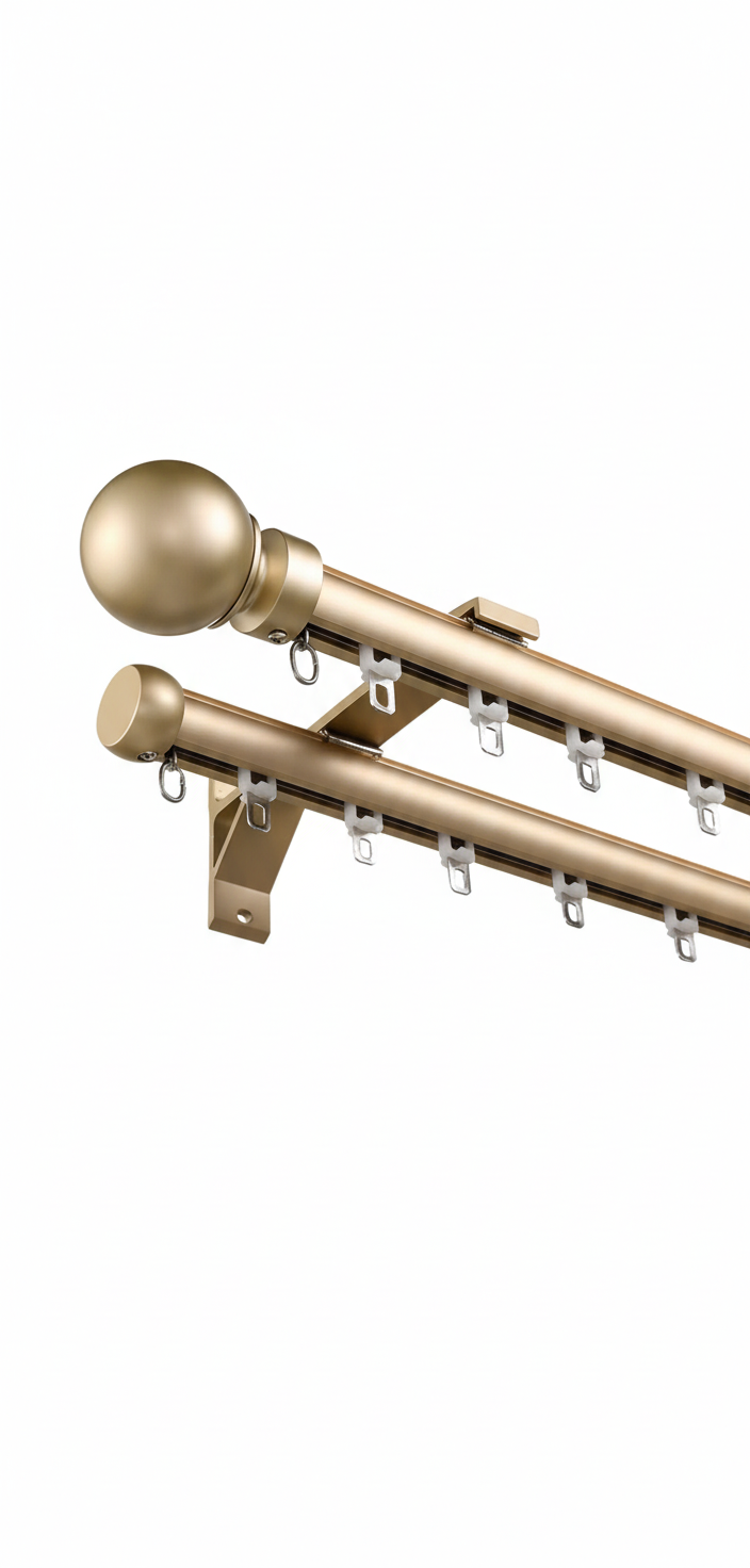 Tringle double fond blanc