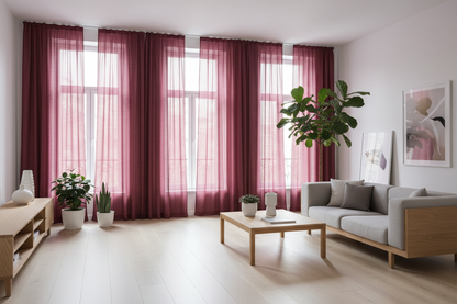 Voilage bordeaux - Scandinave