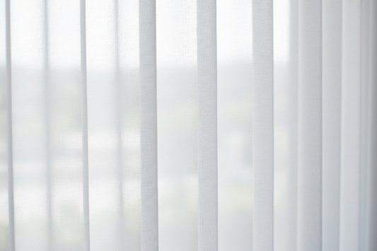 Voilage gris clair - Détail texture
