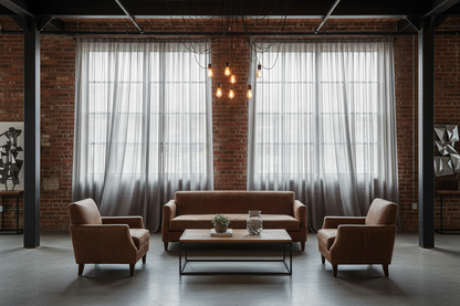 Voilage gris - Industriel