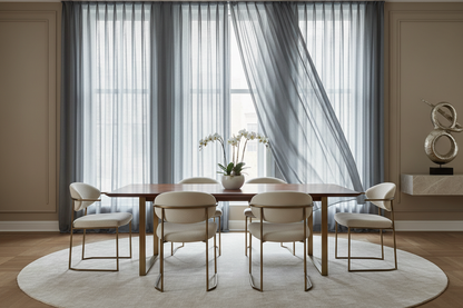 Voilage gris - Salle à manger