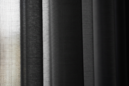 Voilage noir - Détail texture